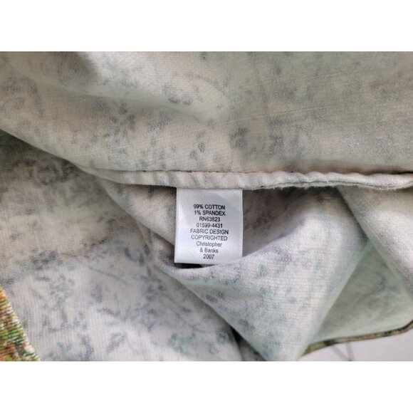 Christopher Banks Womens Jacket Extra Large Blazer Brown Geometric GEO37XE - Picture 8 of 9